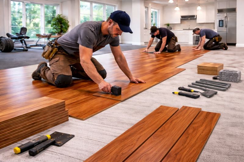 Cherry Floor Installation in Denver, CO