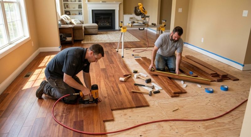 Cherry Floor Installation in Longmont, CO