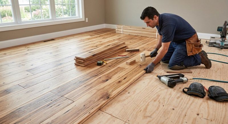 Hickory Floor Installation in Brighton, CO