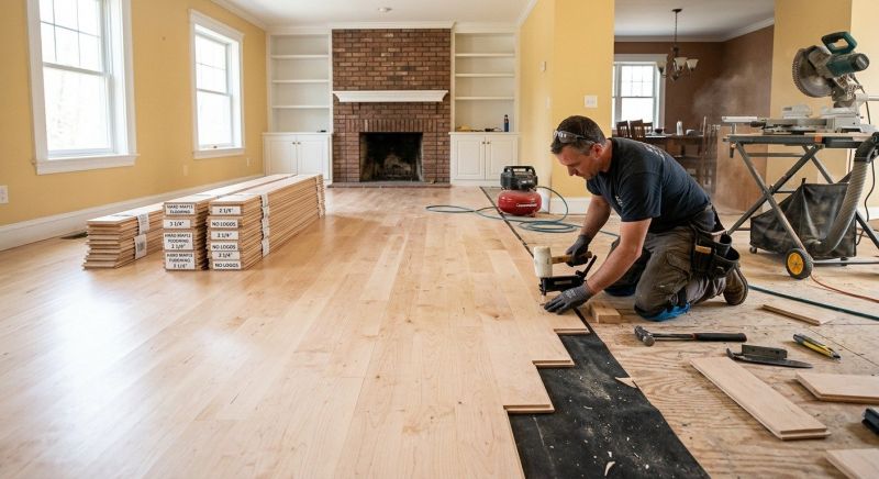 Maple Flooring Installation in Lafayette, CO