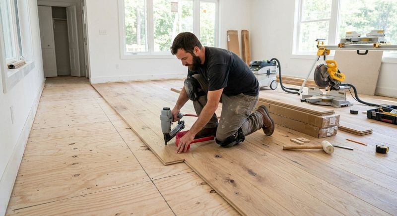 Oak Floor Installation in Longmont, CO