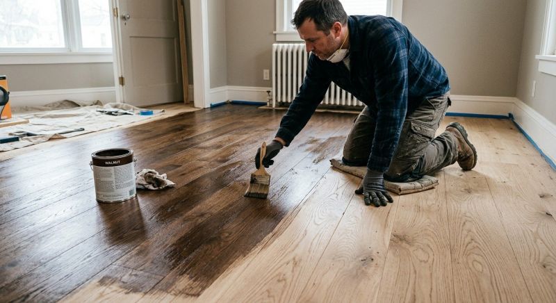 Oak Floor Staining in Brighton, CO