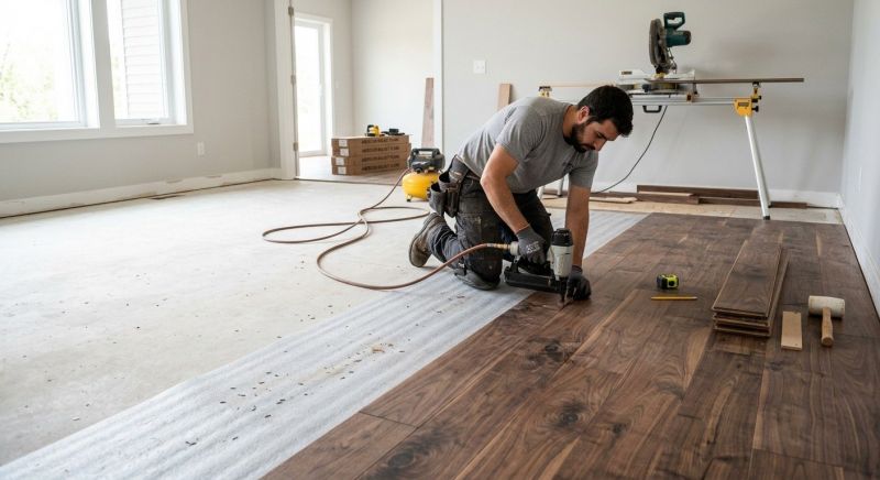 Walnut Flooring Installation in Brighton, CO