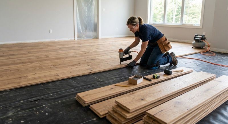 Wide Plank Floor Installation in Brighton, CO